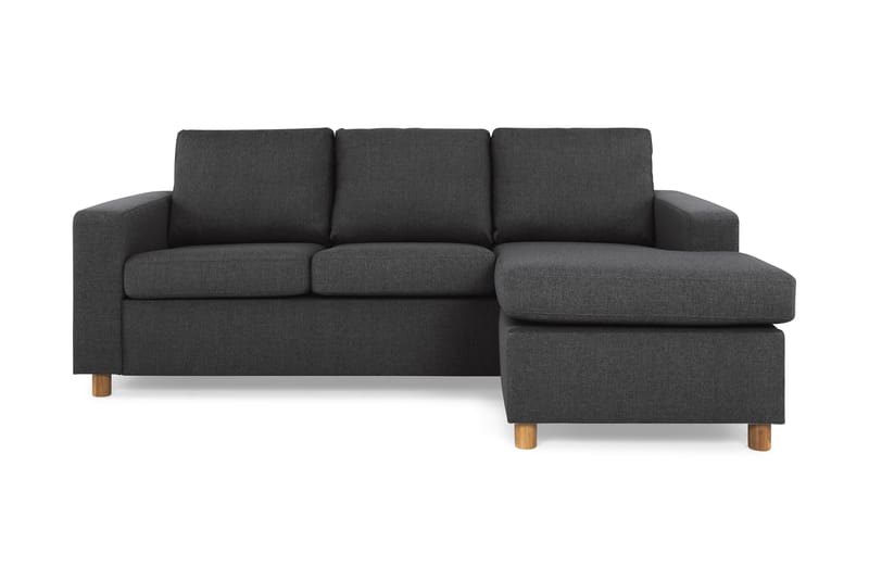 Crazy 3-sits Vändbar L-formad Divansoffa i Tyg - Antracit - Möbler - Vardagsrum - Soffor - Divansoffa & schäslong
