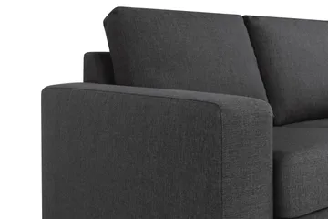 Crazy 3-sits Vändbar L-formad Divansoffa i Tyg - Antracit - Möbler - Vardagsrum - Soffor - Divansoffa & schäslong