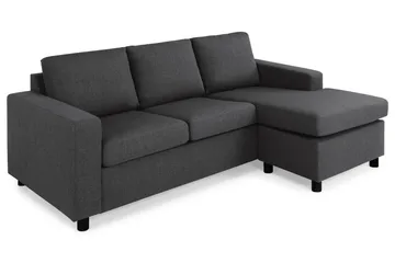 Crazy 3-sits Vändbar L-formad Divansoffa i Tyg - Antracit - Möbler - Vardagsrum - Soffor - Divansoffa & schäslong