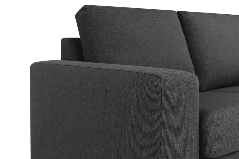 Crazy 3-sits Vändbar L-formad Divansoffa i Tyg - Antracit - Möbler - Vardagsrum - Soffor - Divansoffa & schäslong