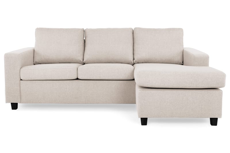 Crazy 3-sits Vändbar L-formad Divansoffa i Tyg - Beige - Möbler - Vardagsrum - Soffor - Divansoffa & schäslong