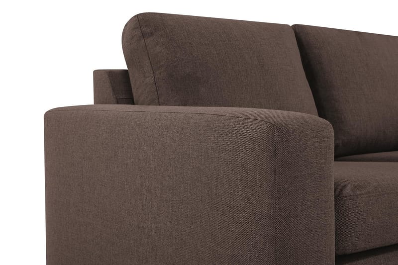 Crazy 3-sits Vändbar L-formad Divansoffa i Tyg - Brun - Möbler - Vardagsrum - Soffor - Divansoffa & schäslong