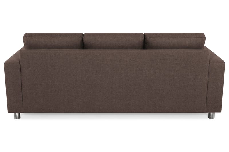 Crazy 3-sits Vändbar L-formad Divansoffa i Tyg - Brun - Möbler - Vardagsrum - Soffor - Divansoffa & schäslong