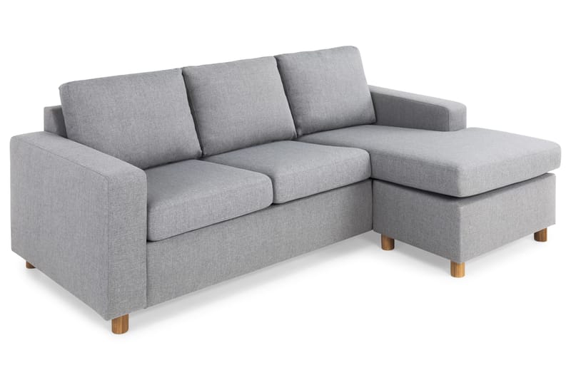 Crazy 3-sits Vändbar L-formad Divansoffa i Tyg - Grå - Möbler - Vardagsrum - Soffor - Divansoffa & schäslong