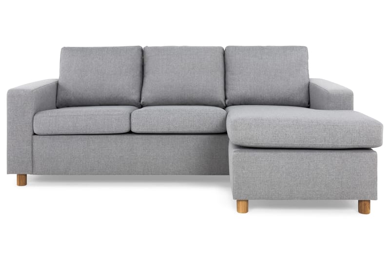 Crazy 3-sits Vändbar L-formad Divansoffa i Tyg - Grå - Möbler - Vardagsrum - Soffor - Divansoffa & schäslong