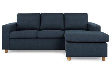 Crazy 3-sits Vändbar L-formad Divansoffa i Tyg - Mörkblå - Möbler - Vardagsrum - Soffor - Divansoffa & schäslong