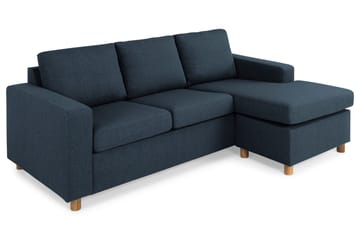 Crazy 3-sits Vändbar L-formad Divansoffa i Tyg - Mörkblå - Möbler - Vardagsrum - Soffor - Divansoffa & schäslong