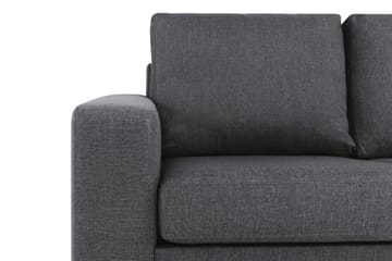 Crazy 3-sits Vändbar L-formad Divansoffa i Tyg - Mörkgrå - Möbler - Vardagsrum - Soffor - Divansoffa & schäslong