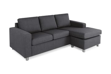 Crazy 3-sits Vändbar L-formad Divansoffa i Tyg - Mörkgrå - Möbler - Vardagsrum - Soffor - Divansoffa & schäslong