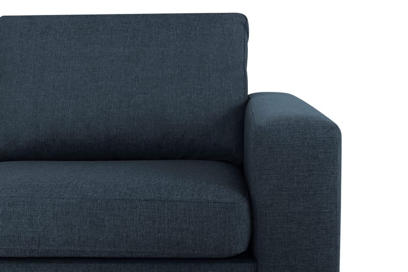 Crazy 3-sits Vänstervänd L-formad Schäslongsoffa i Tyg - Blå - Möbler - Vardagsrum - Soffor - Divansoffa & schäslong