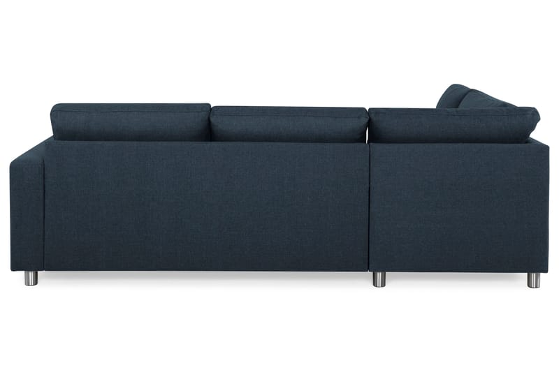 Crazy 3-sits Vänstervänd L-formad Schäslongsoffa i Tyg - Blå - Möbler - Vardagsrum - Soffor - Divansoffa & schäslong