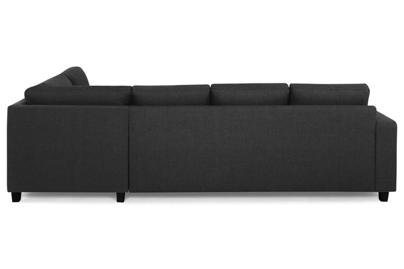 Crazy 4-sits Högervänd L-formad Schäslongsoffa i Tyg - Antracit - Möbler - Vardagsrum - Soffor - Divansoffa & schäslong
