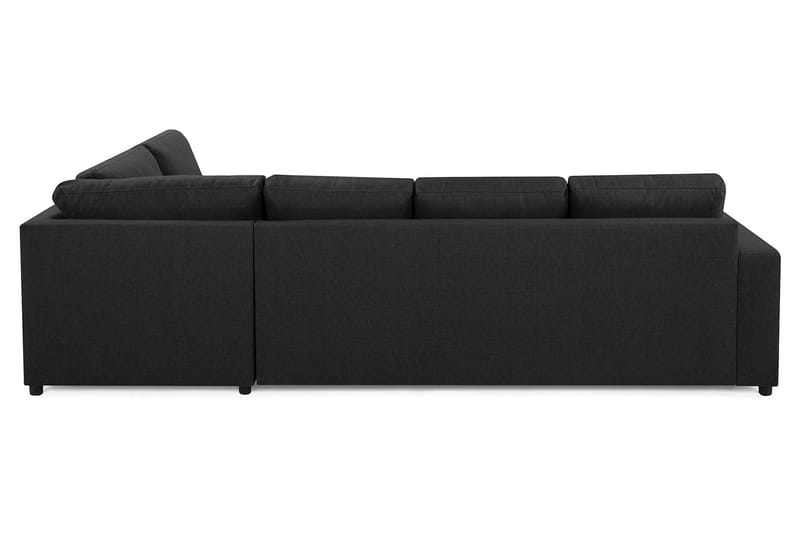 Crazy 4-sits Högervänd L-formad Schäslongsoffa i Tyg - Antracit - Möbler - Vardagsrum - Soffor - Divansoffa & schäslong