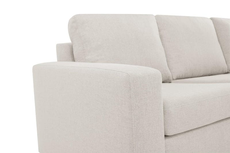 Crazy 4-sits Högervänd L-formad Schäslongsoffa i Tyg - Beige - Möbler - Vardagsrum - Soffor - Divansoffa & schäslong