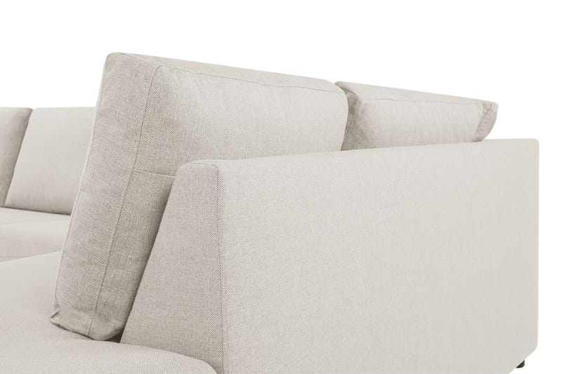Crazy 4-sits Högervänd L-formad Schäslongsoffa i Tyg - Beige - Möbler - Vardagsrum - Soffor - Divansoffa & schäslong