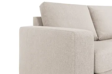 Crazy 4-sits Högervänd L-formad Schäslongsoffa i Tyg - Beige - Möbler - Vardagsrum - Soffor - Divansoffa & schäslong