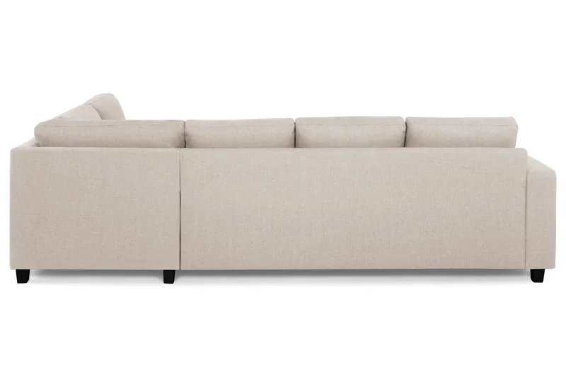 Crazy 4-sits Högervänd L-formad Schäslongsoffa i Tyg - Beige - Möbler - Vardagsrum - Soffor - Divansoffa & schäslong