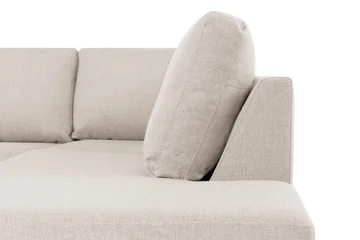 Crazy 4-sits Högervänd L-formad Schäslongsoffa i Tyg - Beige - Möbler - Vardagsrum - Soffor - Divansoffa & schäslong