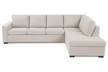 Crazy 4-sits Högervänd L-formad Schäslongsoffa i Tyg - Beige - Möbler - Vardagsrum - Soffor - Divansoffa & schäslong
