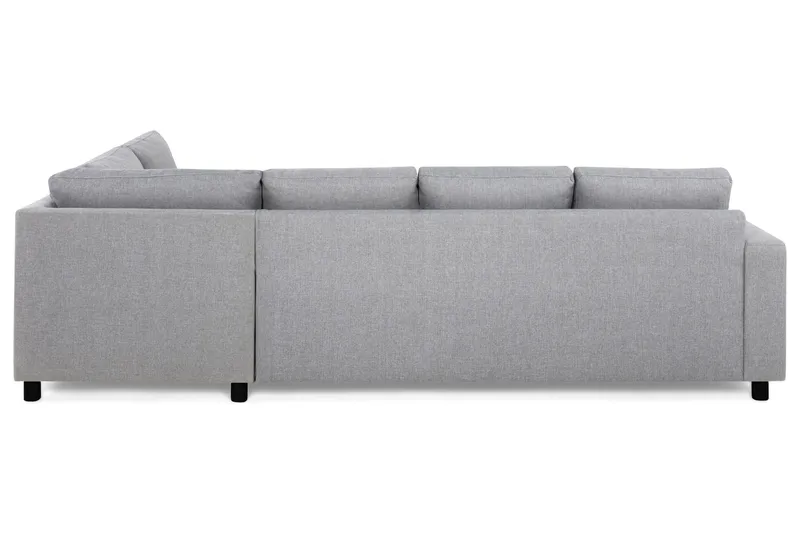 Crazy 4-sits Högervänd L-formad Schäslongsoffa i Tyg - Grå - Möbler - Vardagsrum - Soffor - Divansoffa & schäslong