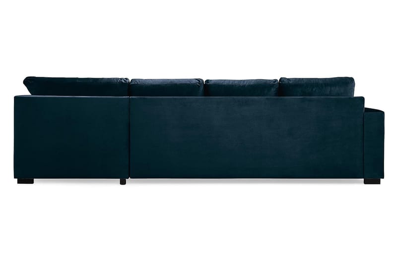 Crazy 4-sits Högervänd U-formad Large Soffa med Divan och Schäslong i Sammet - Blå - Möbler - Vardagsrum - Soffor - U-soffor