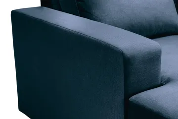 Crazy 4-sits Högervänd U-formad Large Soffa med Divan och Schäslong i Sammet - Blå - Möbler - Vardagsrum - Soffor - U-soffor
