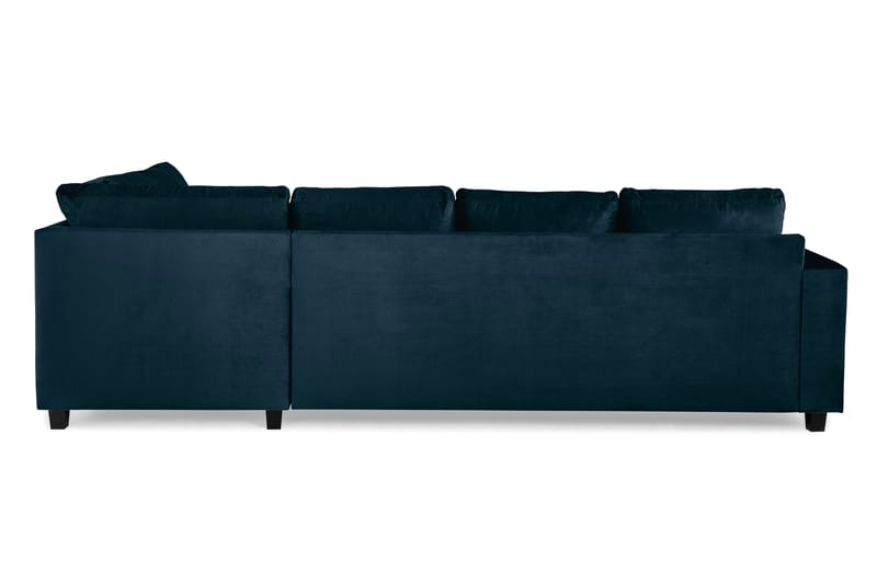 Crazy 4-sits Högervänd U-formad Large Soffa med Divan och Schäslong i Sammet - Blå - Möbler - Vardagsrum - Soffor - U-soffor