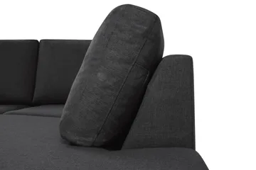 Crazy 4-sits Högervänd U-formad Large Soffa med Divan och Schäslong i Tyg - Antracit - Möbler - Vardagsrum - Soffor - U-soffor