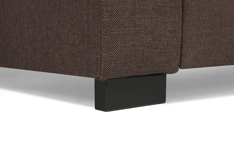 Crazy 4-sits Högervänd U-formad Large Soffa med Divan och Schäslong i Tyg - Brun - Möbler - Vardagsrum - Soffor - U-soffor