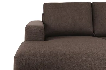 Crazy 4-sits Högervänd U-formad Large Soffa med Divan och Schäslong i Tyg - Brun - Möbler - Vardagsrum - Soffor - U-soffor