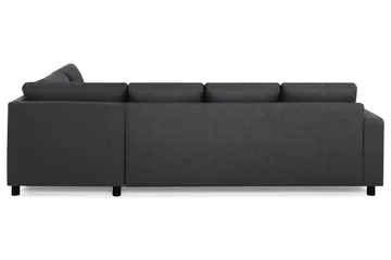 Crazy 4-sits Högervänd U-formad Large Soffa med Divan och Schäslong i Tyg - Mörkgrå - Möbler - Vardagsrum - Soffor - U-soffor