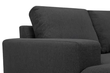 Crazy 4-sits Högervänd U-formad Small Soffa med Divan och Schäslong i Tyg - Mörkgrå - Möbler - Vardagsrum - Soffor - U-soffor