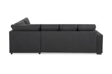 Crazy 4-sits Högervänd U-formad Small Soffa med Divan och Schäslong i Tyg - Mörkgrå - Möbler - Vardagsrum - Soffor - U-soffor