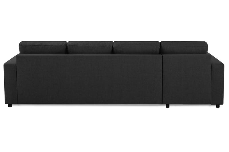 Crazy 4-sits Vändbar L-formad Divansoffa i Tyg - Antracit - Möbler - Vardagsrum - Soffor - Divansoffa & schäslong