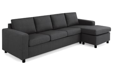 Crazy 4-sits Vändbar L-formad Divansoffa i Tyg - Antracit - Möbler - Vardagsrum - Soffor - Divansoffa & schäslong