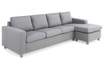 Crazy 4-sits Vändbar L-formad Divansoffa i Tyg - Grå - Möbler - Vardagsrum - Soffor - Divansoffa & schäslong