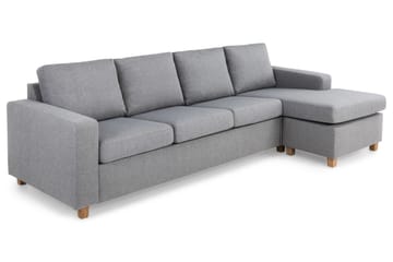 Crazy 4-sits Vändbar L-formad Divansoffa i Tyg - Grå - Möbler - Vardagsrum - Soffor - Divansoffa & schäslong