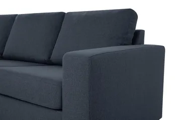 Crazy 4-sits Vändbar L-formad Divansoffa i Tyg - Mörkblå - Möbler - Vardagsrum - Soffor - Divansoffa & schäslong