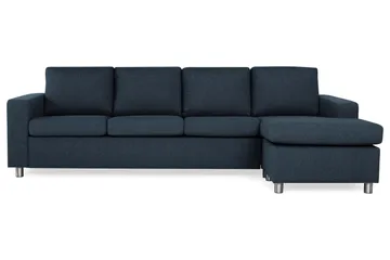 Crazy 4-sits Vändbar L-formad Divansoffa i Tyg - Mörkblå - Möbler - Vardagsrum - Soffor - Divansoffa & schäslong