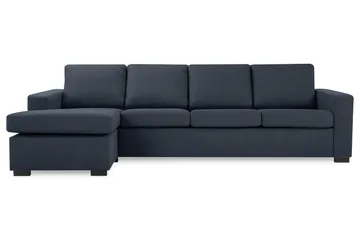 Crazy 4-sits Vändbar L-formad Divansoffa i Tyg - Mörkblå - Möbler - Vardagsrum - Soffor - Divansoffa & schäslong