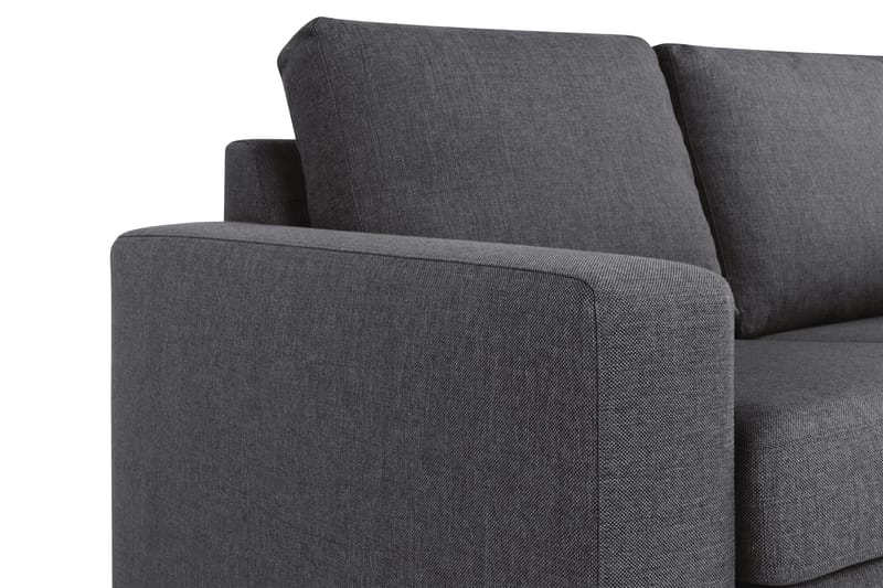 Crazy 4-sits Vändbar L-formad Divansoffa i Tyg - Mörkgrå - Möbler - Vardagsrum - Soffor - Divansoffa & schäslong