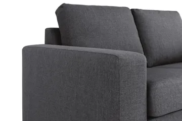 Crazy 4-sits Vändbar L-formad Divansoffa i Tyg - Mörkgrå - Möbler - Vardagsrum - Soffor - Divansoffa & schäslong