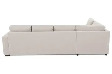 Crazy 4-sits Vänstervänd L-formad Schäslongsoffa i Tyg - Beige - Möbler - Vardagsrum - Soffor - Divansoffa & schäslong