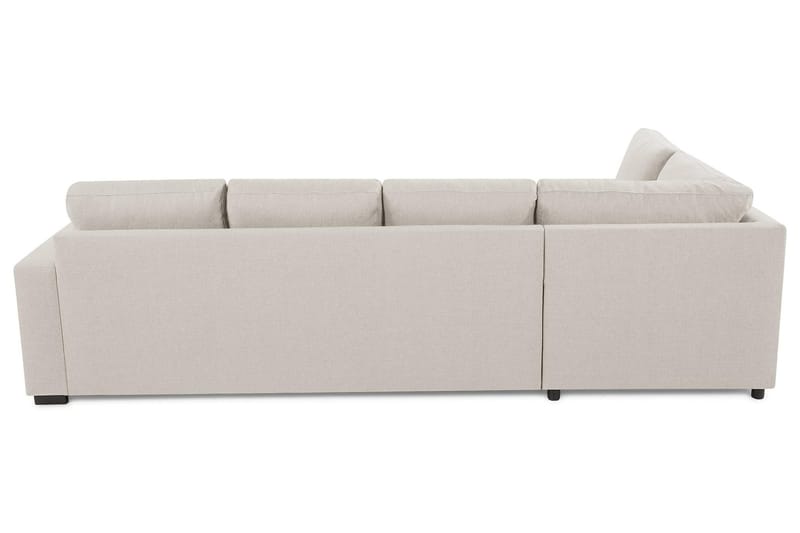 Crazy 4-sits Vänstervänd L-formad Schäslongsoffa i Tyg - Beige - Möbler - Vardagsrum - Soffor - Divansoffa & schäslong