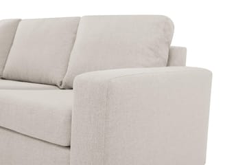 Crazy 4-sits Vänstervänd L-formad Schäslongsoffa i Tyg - Beige - Möbler - Vardagsrum - Soffor - Divansoffa & schäslong