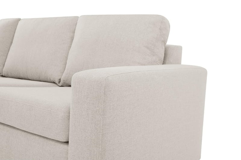 Crazy 4-sits Vänstervänd L-formad Schäslongsoffa i Tyg - Beige - Möbler - Vardagsrum - Soffor - Divansoffa & schäslong