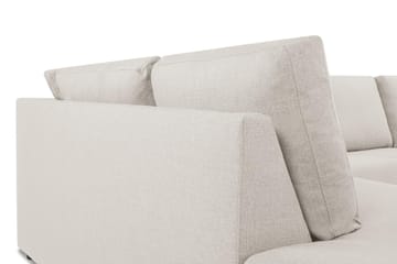 Crazy 4-sits Vänstervänd L-formad Schäslongsoffa i Tyg - Beige - Möbler - Vardagsrum - Soffor - Divansoffa & schäslong