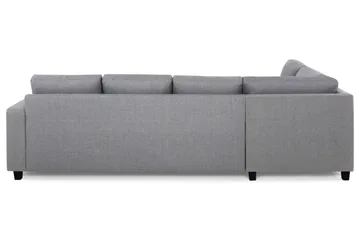 Crazy 4-sits Vänstervänd L-formad Schäslongsoffa i Tyg - Grå - Möbler - Vardagsrum - Soffor - Divansoffa & schäslong