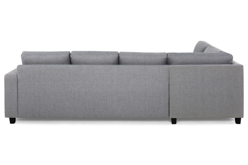 Crazy 4-sits Vänstervänd L-formad Schäslongsoffa i Tyg - Grå - Möbler - Vardagsrum - Soffor - Divansoffa & schäslong