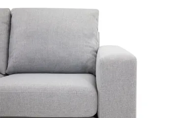 Crazy 4-sits Vänstervänd L-formad Schäslongsoffa i Tyg - Grå - Möbler - Vardagsrum - Soffor - Divansoffa & schäslong